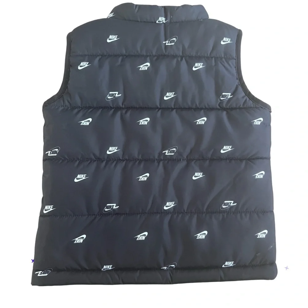 Nike Kids Black Logo Quilted Vest/24 mos/NWOT